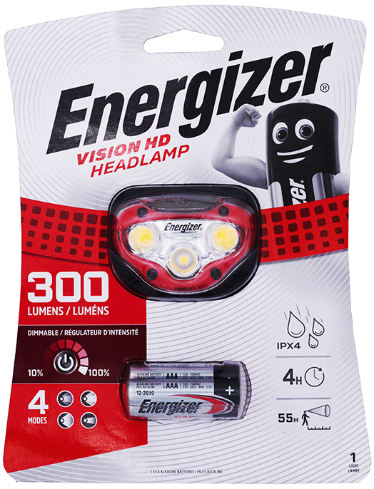 ENERGIZER 300280502 Vision HD  Headlight 3 LED incl. 3x AAA BL1