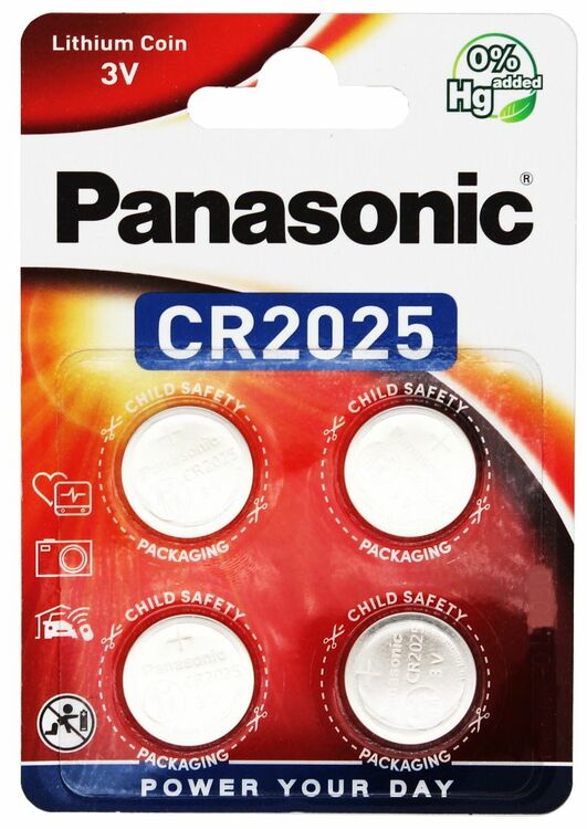 PANASONIC Lithium CR2025 BL4