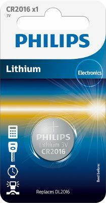 PHILIPS Lithium CR2016 BL1