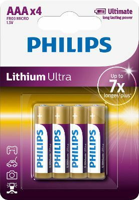 PHILIPS Lithium Ultra FR03 AAA BL4
