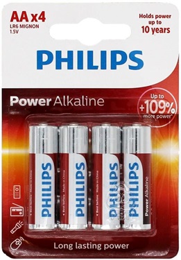 PHILIPS Power Alkaline LR6 AA BL4