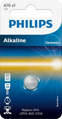 PHILIPS Alkaline A76/LR44 BL1