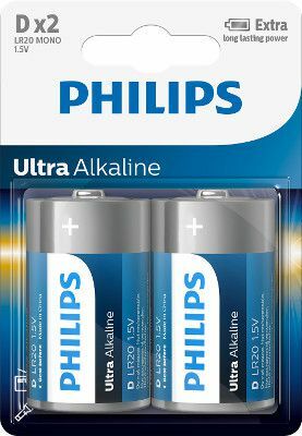 PHILIPS Ultra Alkaline LR20 D BL2