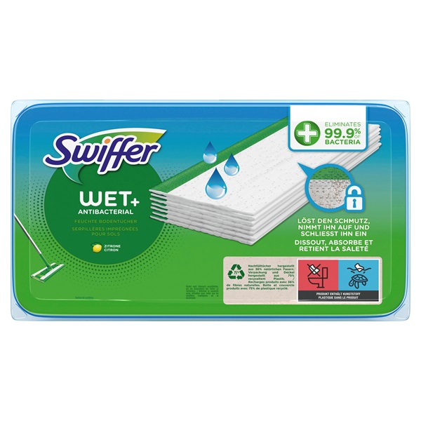 SWIFFER 4266 Wischtücher Nachfüllpackung Wet 20er Antibakteriell