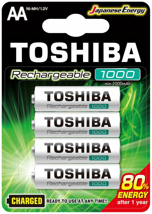 TOSHIBA Accu HR6 AA 1000mAh BL4