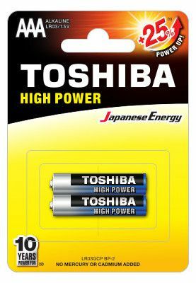 TOSHIBA Alkaline High Power LR03 AAA BL2