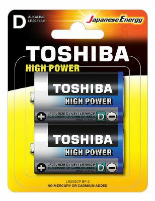 TOSHIBA Alkaline High Power LR20 D BL2