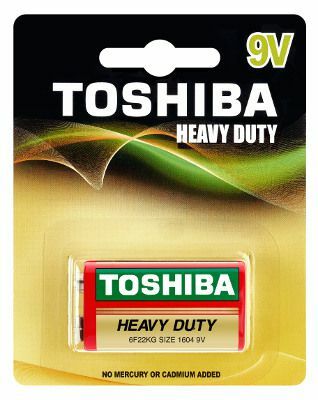 TOSHIBA Heavy Duty Zinc 6F22 9V BL1