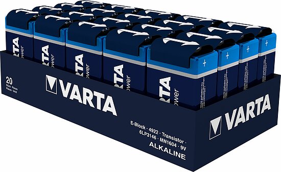 VARTA Longlife Power 4922 9V 20-Pack