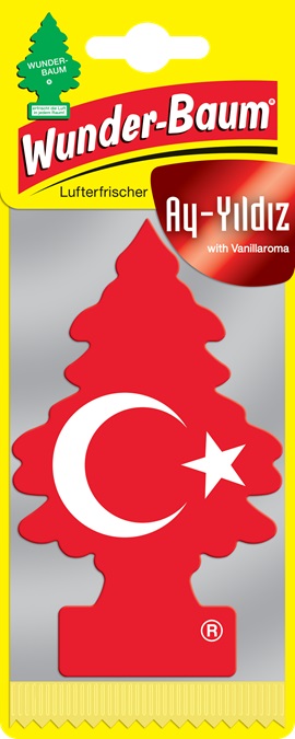 WUNDERBAUM 0443 Türkische Flagge-Ay -Yildiz (mit Vanillaroma)