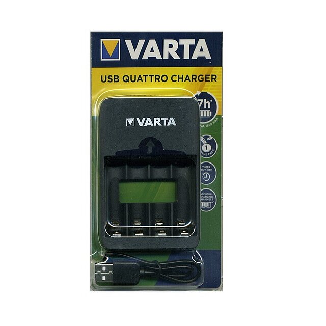 VARTA 57652 101 401 Value USB Quattro Charger BL1