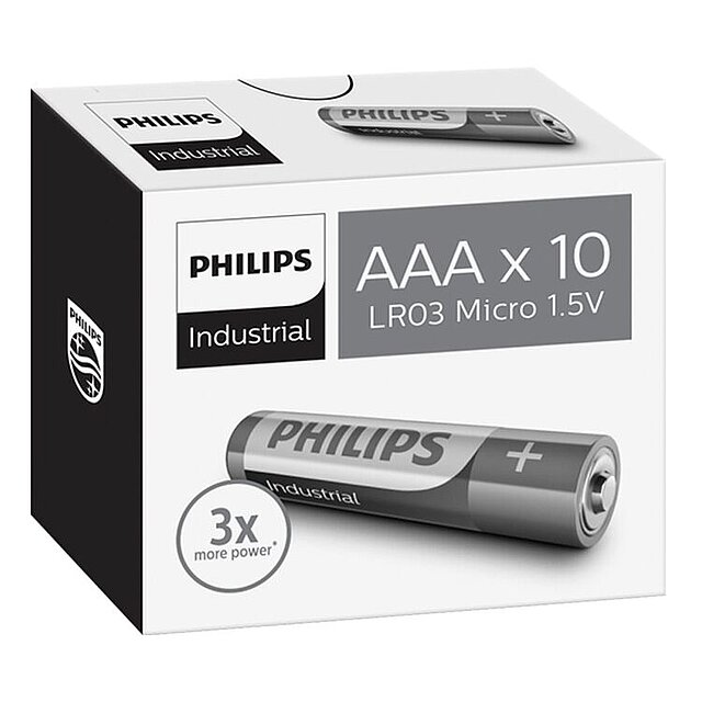 PHILIPS Industrial LR03 AAA 10-Pack