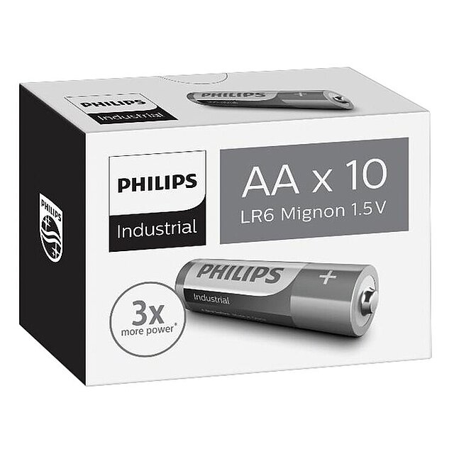 PHILIPS Industrial LR6 AA 10-Pack